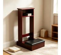 Bliajkswyr Banc de prière, Prie-Dieu, Chaise d'autel, Cadeau Religieux | Chaise d'autel avec pupitre et tablette de lecture, coussin rembourré épais(Walnut)