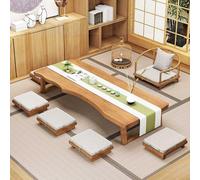 Bliajkswyr Table Tatami Rectangulaire 100 120 140 160 180 200 Cm Table Basse Japonaise Table Basse pour Manger Et Méditer Table D'Étude Table À Thé Vintage Peu Encombrante(120x60x35cm)