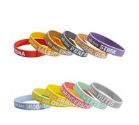 Bliceon Lot de 12 bracelets de motivation en allemand, bracelets en silicone avec dictons inspirants, ensemble de bracelets de puissance pour adolescents, femmes et hommes - Cadeau pour motivation et