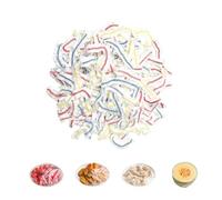 Bliceon Lot de 200 couvercles alimentaires extensibles et colorés en plastique élastique pour le stockage des aliments, fournitures de cuisine pour fruits, légumes, viande et plus encore, couvercles