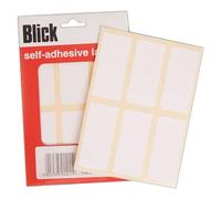 Blick Lot de 240 étiquettes autocollantes rectangulaires pour maison, bureau, famille, école, lettres, adresse, blanc, 34 mm x 75 mm