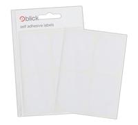 Blick Lot de 28 étiquettes autocollantes rectangulaires blanches 39 mm x 52 mm pour maison, bureau, famille, école, lettres, adresse