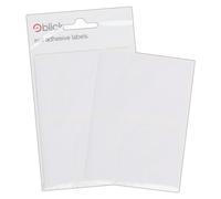 Blick Lot de 42 étiquettes autocollantes rectangulaires blanches 25 mm x 50 mm pour la maison, le bureau, la famille, l'école, les lettres, l'adresse