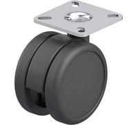 Blickle 845013 LKDB-PUA 75G-P23 Double roulette pivotante en plastique Diamètre de la roue: 75 mm Capacité de charge (max.): 75 kg 1 pc(s)