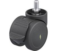 Blickle 849801 LKDB-PUA 50G-RA-ELS Double roulette pivotante en plastique Diamètre de la roue: 50 mm Capacité de charge (max.): 50 kg 1 pc(s)