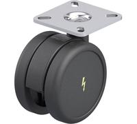 Blickle 849806 LKDB-PUA 75G-ELS-P23 Double roulette pivotante en plastique Diamètre de la roue: 75 mm Capacité de charge (max.): 75 kg 1 pc(s)