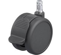 Blickle 854291 LKDB-PUA 75G-RA-ES Double roulette pivotante en plastique Diamètre de la roue: 75 mm Capacité de charge (max.): 75 kg 1 pc(s)