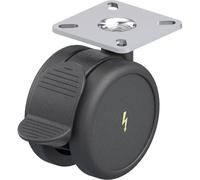 Blickle 856392 LKDB-PUA 75G-RA-ELS-P23 Double roulette pivotante en plastique Diamètre de la roue: 75 mm Capacité de charge (max.): 75 kg 1 pc(s)