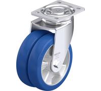 Blickle 919559 LHD-ALBS 181K Double roulette pivotante en tôle dacier Diamètre de la roue: 180 mm Capacité de charge (max.): 800 kg 1 pc(s)