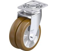 Blickle 931204 LHD-ALB 181K Double roulette pivotante en tôle dacier Diamètre de la roue: 180 mm Capacité de charge (max.): 800 kg 1 pc(s)