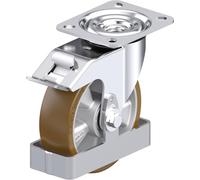 Blickle 939579 L-ALB 125K-FI-FS Roulette pivotante en tôle dacier Diamètre de la roue: 125 mm Capacité de charge (max.): 250 kg 1 pc(s)