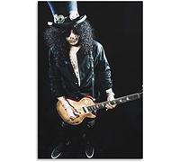 BLIJR 1000 pièces en bois Puzzle Guns And Roses Guitariste Slash Stage Poste Enfants Adultes Jouets dagogique jeu Puzzles 1000 Piece 29.5x19.6inch(75x50cm) Sans Cadre
