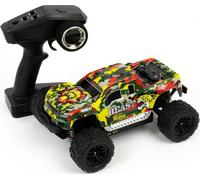 Blij'r Beast Red voiture télécommandée RC 45 km/h, 1:18, 2 accus, 4 roues motrices, 100m, Monstertruck