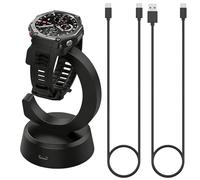 BLIKEJIN Support de chargeur pour Amazfit T-Rex 3 PRO/T-Rex 3/Helio Strap/Balance 1/2 Station de charge magnétique USB-A et Type-C