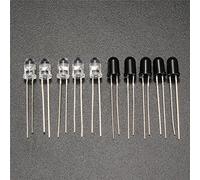 BliliDIY 10Pcs 5Mm 940Nm IR Émetteur De Lancement De Diode Infrarouge Récepteur Récepteur LED