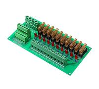 BliliDIY AC/DC 5 À 32V Montage sur Rail Din 10 Positions Carte De Module De Support De Fusible De Distribution d'alimentation