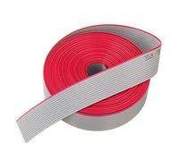 BliliDIY Connecteur De Fil Awg28 300V Plat De Câble De Données De Ruban Plat Gris De La Broche 14P du Lancement 14 De 5M avec 1.27Mm