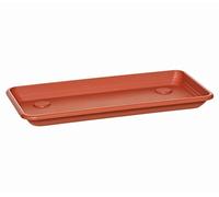 Blim Anthea Soucoupe rectangulaire pour jardinière Marron foncé 50 cm