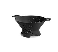 Blim Plus - Passoire Cosmo M Carbon Black Ø 25 cm - Scola Pâtes Salade Fruits Design Trous Étoiles - Fabriqué en Italie