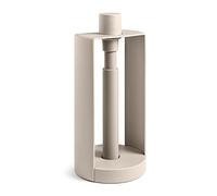 Blim Plus Porte-rouleau d'arrêt taupe mat (Moka) en plastique 100 % recyclable, non toxique, avec verrouillage à pression pour faciliter la déchirure, pour rouleaux jusqu'à 26 cm. ø15 cm, base avec