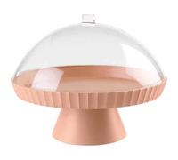 BLIM PLUS Support à gâteaux 30 cm + cloche + pelle à tarte Rose Sable - Paestum Agora