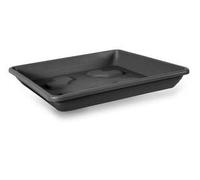 Blim Soucoupe carrée pour Pot de Fleurs Anthracite 20 x 20 cm