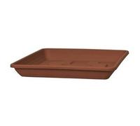 Blim Soucoupe carrée pour Pot de Fleurs Marron foncé 36 x 36 cm