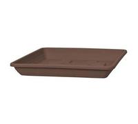 Blim Soucoupe carrée pour Pot de Fleurs Marron foncé 50 x 50 cm