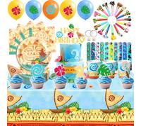 BlinBlin Set de Vaisselle de Fête Océan Mer, Vaisselle de sur la mer, Convient pour la Décoration d'une Fête D'anniversaire Dans le Monde Sous-Marin, pour 10 personnes