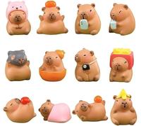 Blind Box Capibara Figurines Capibara Random Collection Guess Blind Bag Boîte Surprise Objet de Collection Jouet d'art, Cadeau d'anniversaire pour Enfants Noël (Style B)
