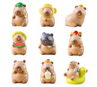 Blind Box Capibara Figurines Capibara Random Collection Guess Blind Bag Boîte Surprise Objet de Collection Jouet d'art, Cadeau d'anniversaire pour Enfants Noël (Style D)