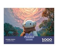 Blind Box Toy Style 1000 Pièces Carton Extra-épais Coffret De Puzzles Cute Robot Baby Stimulant Et Éducatif Défi Unique Puzzles pour Adultes Et Enfants 52x38cm/1000pcs