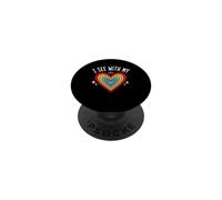 Blind Inspirational Quote Kindness I See with My Heart PopSockets PopGrip Adhésif
