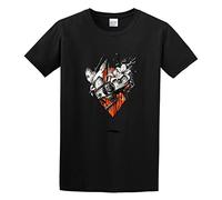 Blind Skull Bird Flower Print Floral Gothic Designer Vintage Men Adult Short Sleeve Black XXL