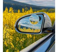Blind Spot Mirror - ABS, Car Side Mirror, Wide Angle Design | Hydrophobic Coating Anti Rain Feature, Adjustable Adhesive Mount, Wide Angle Mirrors, Hydrophobic Mirrord For SUV, Auto, Vehicle