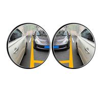 Blind Spot Mirrors - 52mm Glass And ABS, 2 Pack, Convex Rear View Mirror | High Definition, Car Side Mirror Lens, Wide Angle Driving Aid For Cars, SUVs, Trucks, Rainy Day Safety