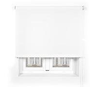Blindecor Ara Premium | Store uni translucide de haute qualité - Blanc, 180 x 190 cm (largeur x hauteur) | Taille du tissu 177 x 185 cm. Stores de fenêtre