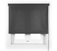 Blindecor Ara Premium | Store uni translucide de haute qualité - Gris anthracite, 150 x 190 cm (largeur x hauteur) | Taille du tissu 147 x 185 cm. Stores de fenêtre