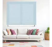 Blindecor Ara | Store enrouleur translucide uni - Bleu ciel, 180 x 175 cm (largeur x hauteur) | Taille du tissu 177 x 170 cm | Stores pour fenêtres