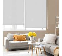 Blindecor Ara | Store enrouleur translucide uni - Gris argent, 140 x 250 cm (largeur x hauteur) | Taille du tissu 137 x 245 cm | Stores pour fenêtres