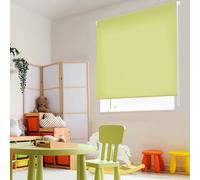 Blindecor Ara | Store enrouleur translucide uni - Vert pistache, 100 x 250 cm (largeur x hauteur) | Taille du tissu 97 x 245 cm | Stores pour fenêtres