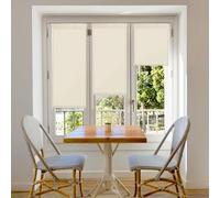 Blindecor Aure | Store enrouleur Easyfix translucide uni - Beige, 67 x 180 cm (largeur x hauteur) | Taille du tissu 64 x 175 cm | Stores de fenêtre sans outil