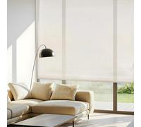 Blindecor Belmont Store Enrouleur Tissu translucide Beige 130 x 180 cm