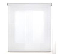 Blindecor Belmont Store Enrouleur Tissu translucide Blanc 130 x 270 cm