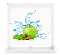 Blindecor Digital MintApple Store Enrouleur translucide avec Impression numérique Modèle MintApple 170 x 180 cm Dimensions du Tissu 167 x 175 cm Store de fenêtre
