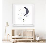 Blindecor Digital Store Enrouleur translucide avec Motif Famille d'enfants Modèle F Dream d'une Nuit 110 x 180 cm Dimensions du Tissu 106 x 175 cm