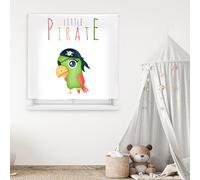 Blindecor Digital Store Enrouleur translucide imprimé Famille Enfants Modèle F Perroquet Pirate 130 x 180 cm Dimensions du Tissu 126 x 175 cm