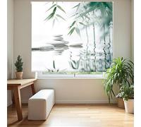 Blindecor Digital Store Enrouleur translucide imprimé Famille Zen Modèle F-BAMBOOWATER Dimensions du Tissu 106 x 175 cm (l x h)