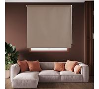 Blindecor Draco Store Enrouleur Opaque - Marron, 100 x 230 cm (largeur x hauteur) | Taille du tissu 97 x 225 cm | Stores thermiques occultants