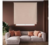 Blindecor Draco Store Enrouleur Opaque - Marron clair, 120 x 230 cm (largeur x hauteur) | Taille du tissu 117 x 225 cm | Stores thermiques occultants